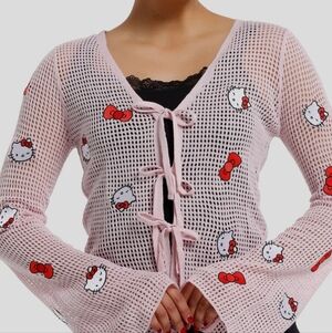 Hot Topic Hello Kitty Cardigan Size Large